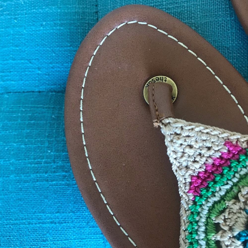 The Sak Crochet Shana Thong Sandals, Sz 9.5 - Picture 5 of 12